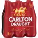 Carlton Draught Bottles 375mL 6 Pack