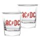 AC/DC Red Logo Set of Bourbon Glasses