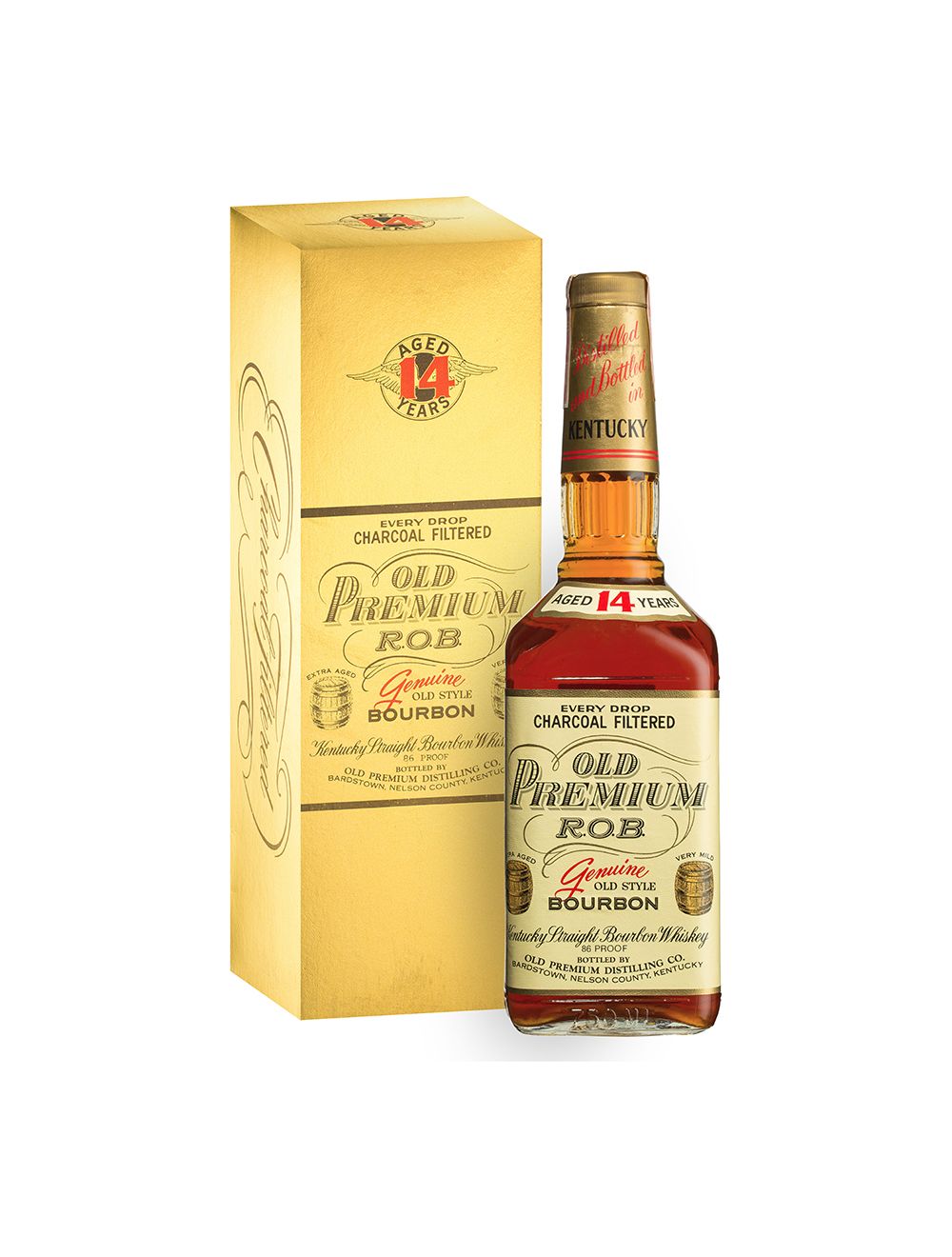 Old Premium Rob Aged 14 Years Kentucky Straight Bourbon 1986