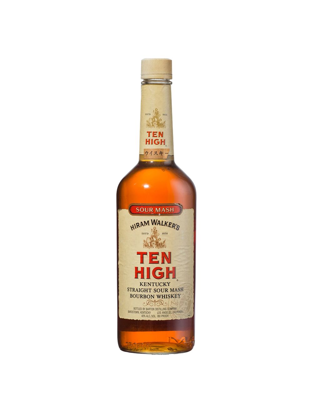 Hiram Walkers Ten High Kentucky Straight Bourbon Vintage