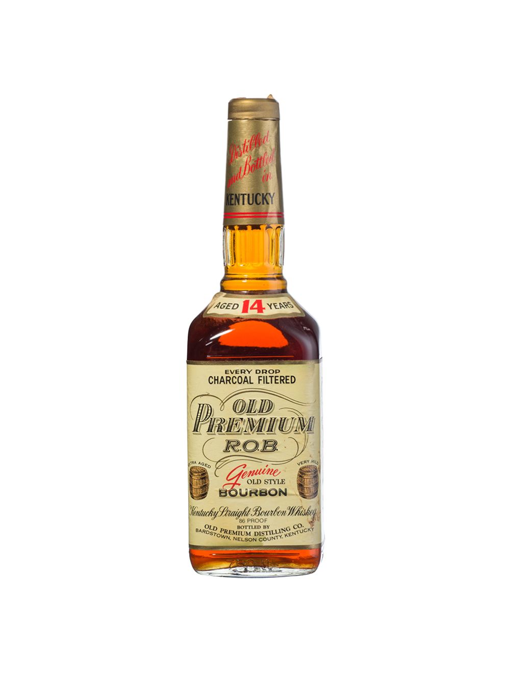 Old Premium Rob Aged 14 Years Kentucky Straight Bourbon 1986