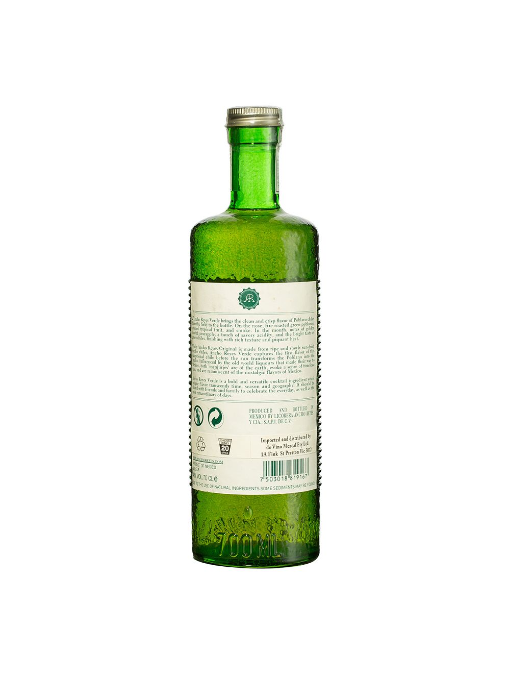 Ancho Reyes Verde Chile Liqueur 700mL MyBottleShop