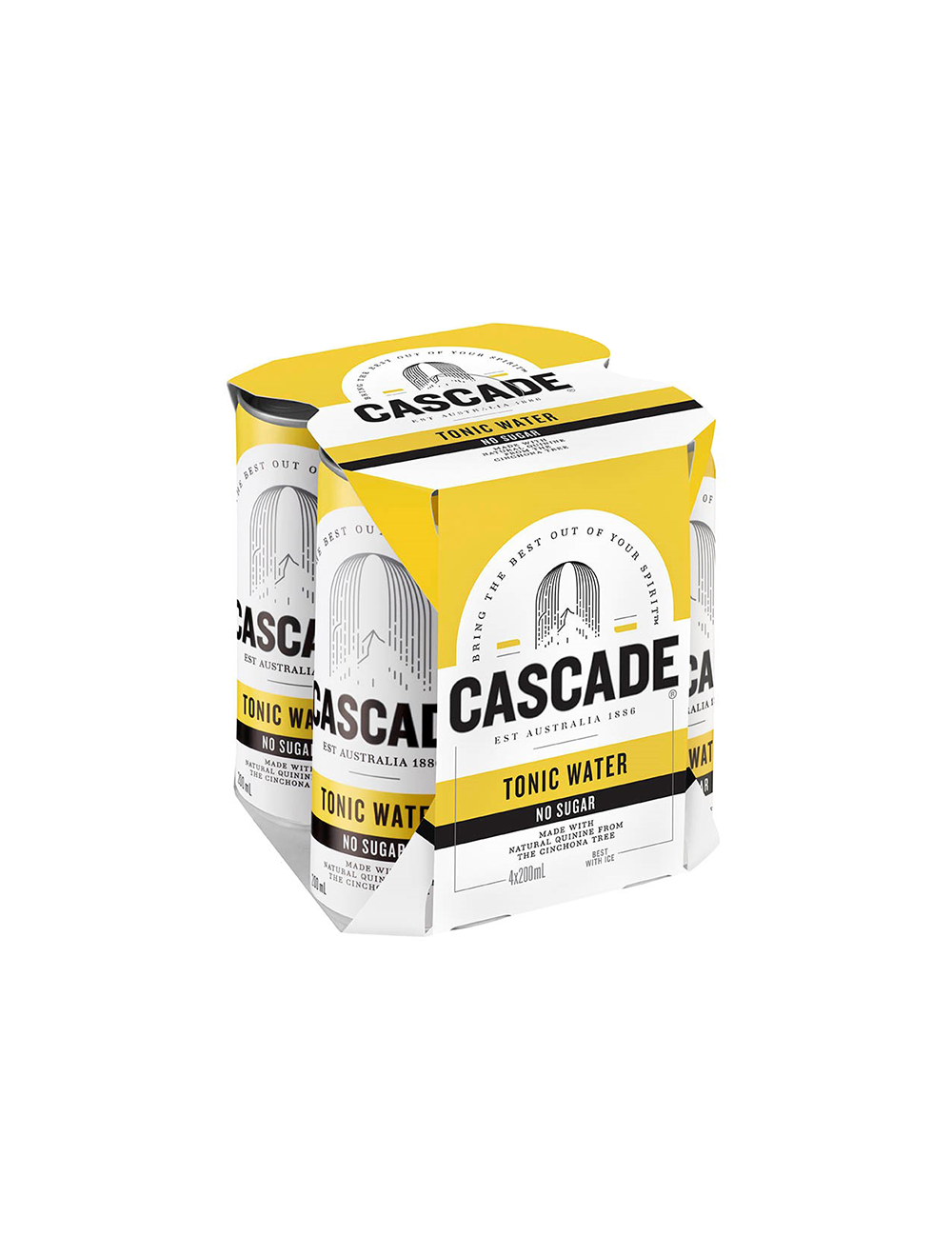 Cascade Tonic Water No Sugar 200mL Can (Case of 24)