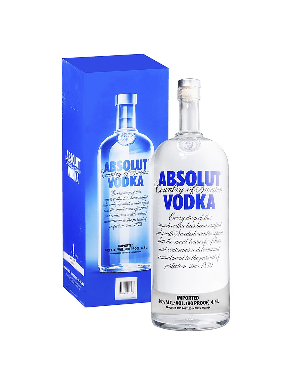 Absolut Original Vodka Party Bottle 4.5L