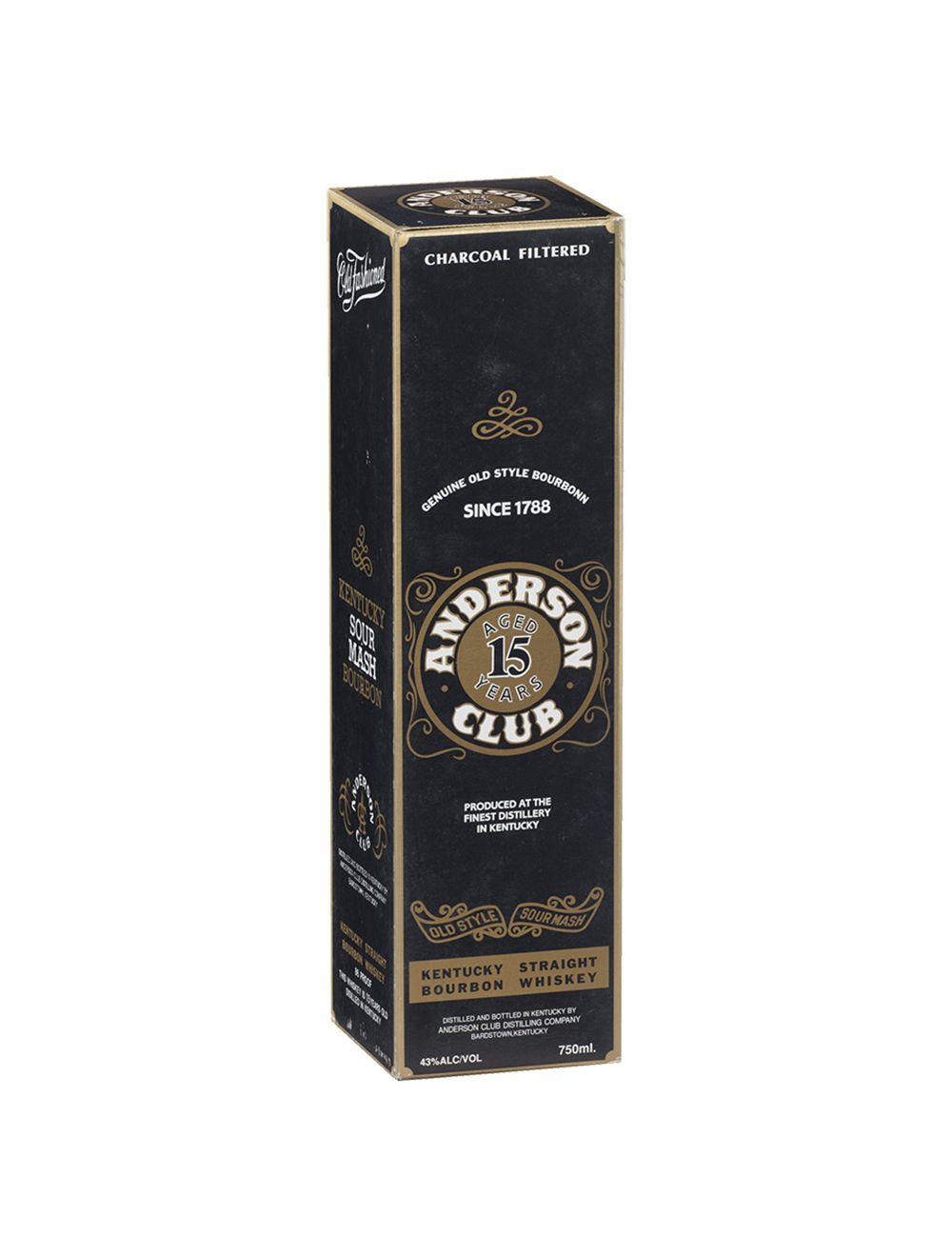 【古酒】ANDERSON CLUB AGED15YEARS 43% 750ml Anderson Club Aged 15 Years Kentucky Straight Bourbon Vintage