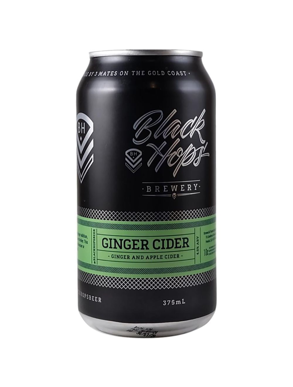 Black Hops Ginger Cider 4.5 Cans 375mL