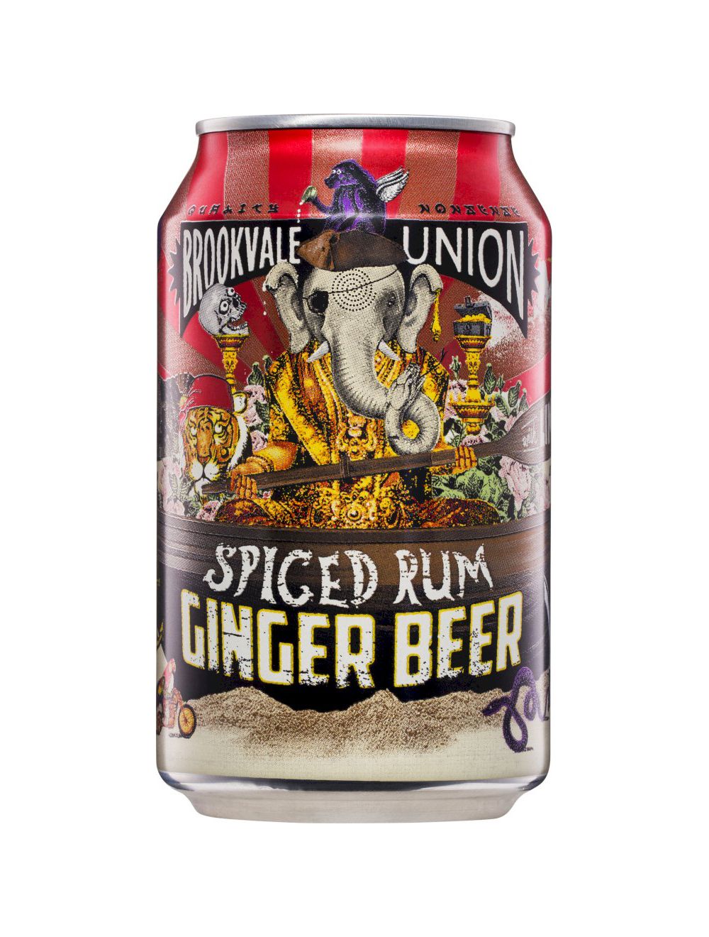 Brookvale Spiced Rum Ginger Beer Cans 330mL (Case of 24)