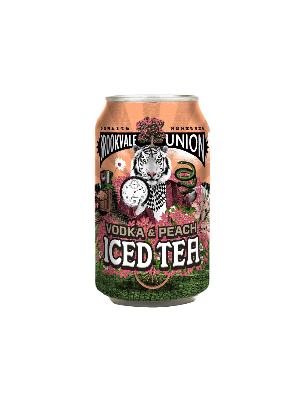 Brookvale Union Vodka Peach Ice Tea Cans 330mL (Case of 24)