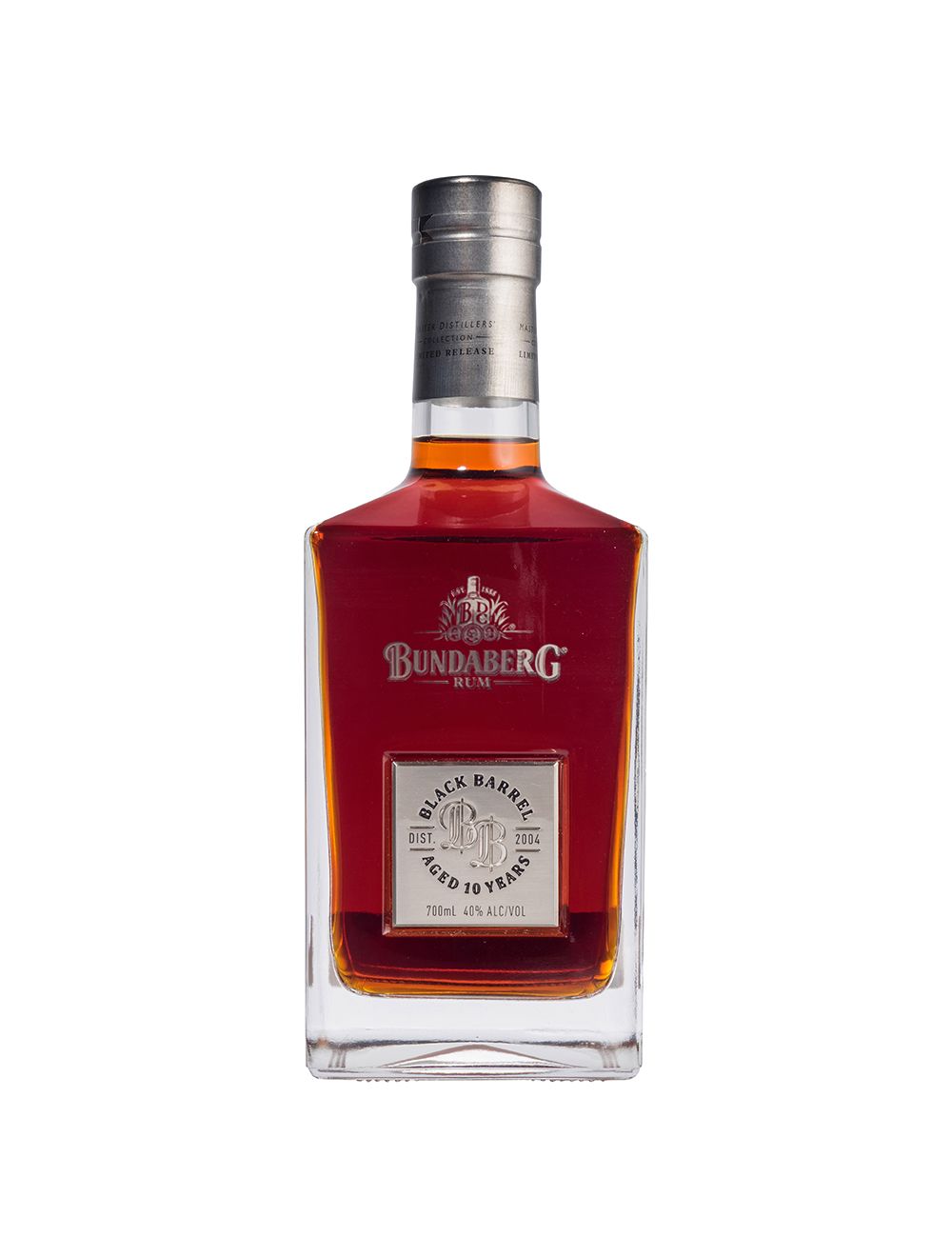 Bundaberg Rum MDC Black Barrel Clear Bottle 700mL