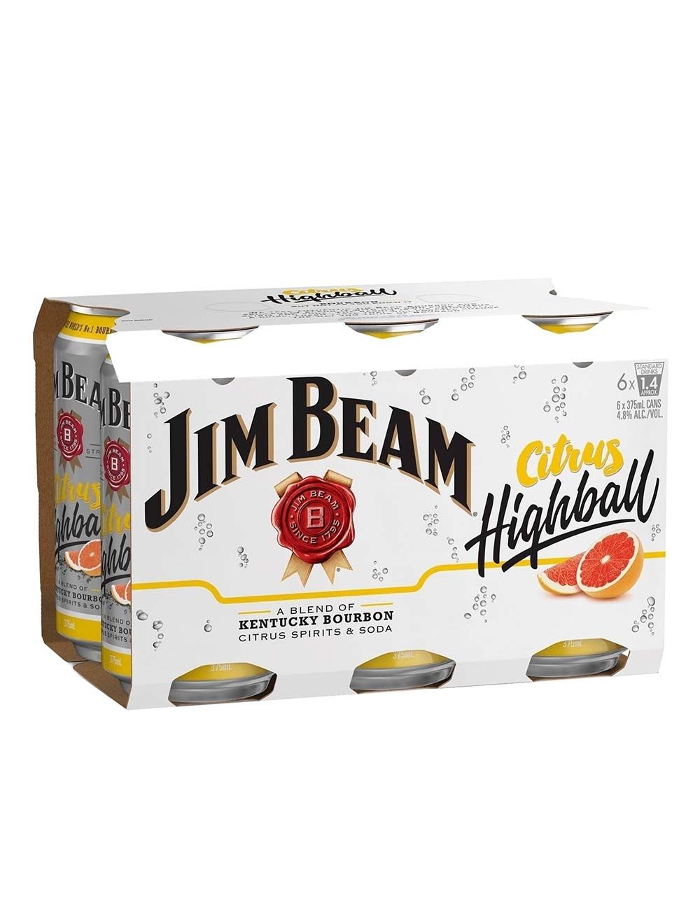 Jim Beam Citrus Highball 375mL (6 Pack) Collectors Only