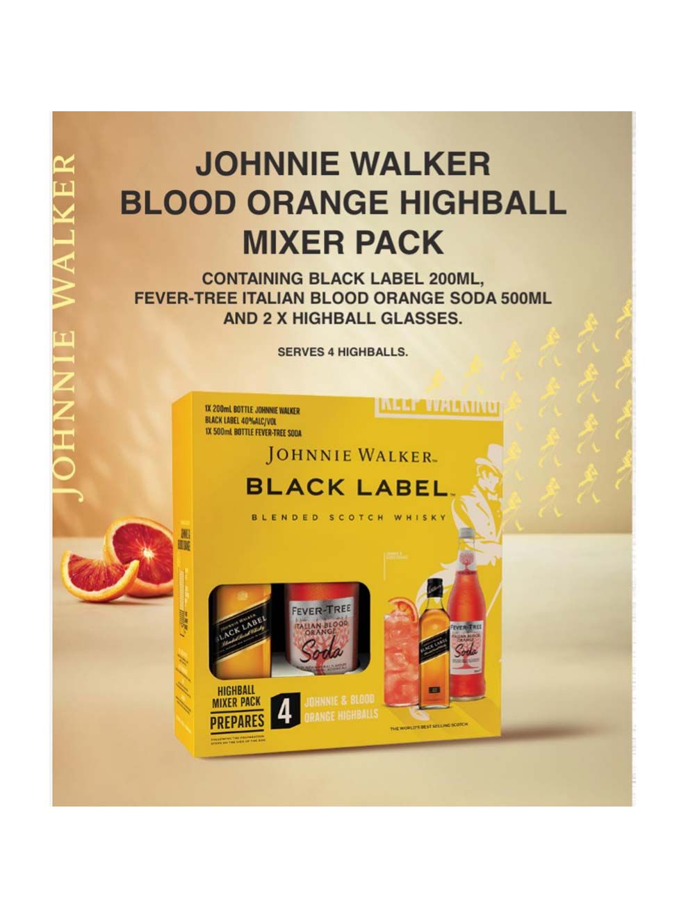 Johnnie Walker Blood Orange Highball Mixer Pack
