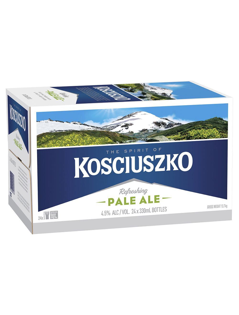 Kosciuszko Pale Ale 4.5 Bottles 330mL (24 Pack)