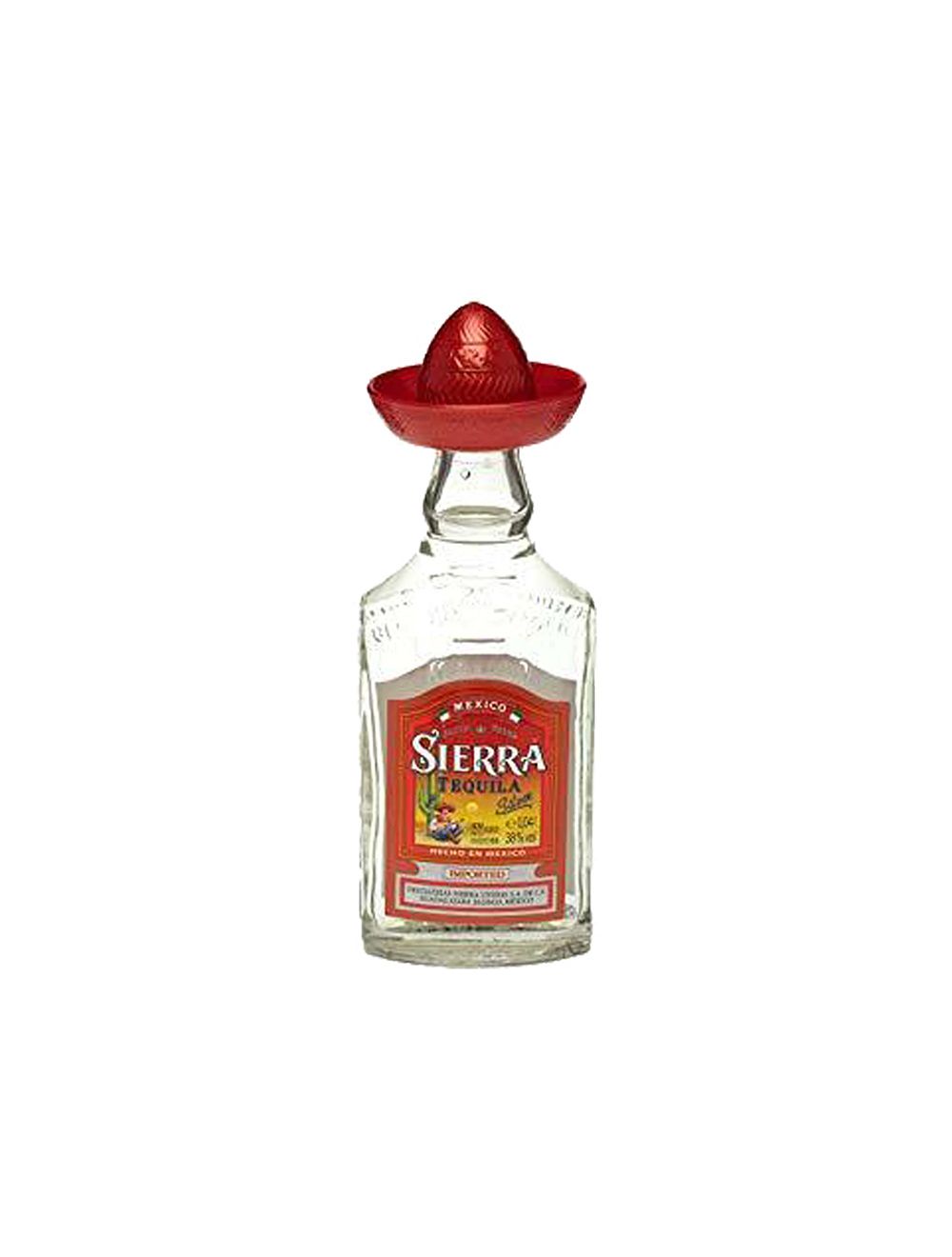 Sierra Silver Tequila 40mL mini glass bottle