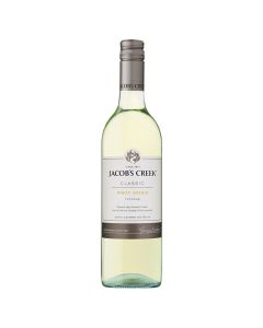 Jacob's Creek produces a Pinot Grigio here with appealing aromas of honeysuckle and quince with a subtle citrus background. Light to medium bodied on the palate, it shows flavours of pear and red apple.