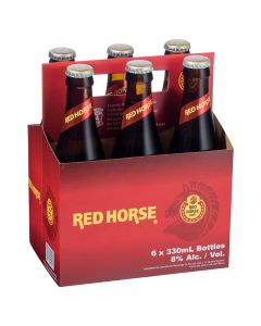 San Miguel Red Horse Beer 330mL 6 Pack