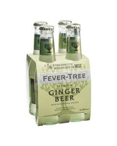 Fever Tree Premium Ginger Beer 4 Pack 200mL