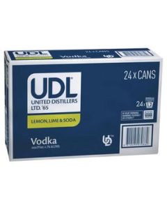 Udl Vodka & Lemon Lime Soda Cans 375mL (Case of 24)