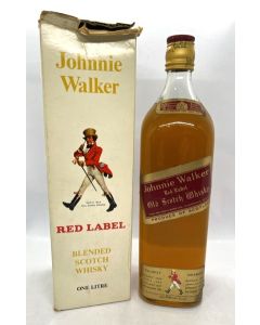 Johnnie Walker Red Label 1 Litre (no volume on bottle) Boxed