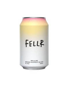 Fellr Alcoholic Brewed Seltzer Dry & Lime Cans 330mL