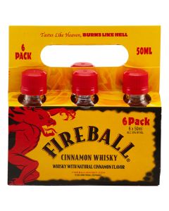 Fireball Whisky Mini 6 Pack of 50mL minis 