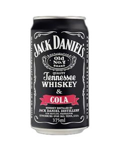 Jack Daniels & Cola Cans 4 Packs 375mL