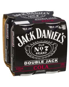 Jack Daniels Double Jack 375mL (4 Pack)