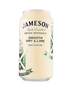 Jameson Smooth Dry & Lime 6.3% Cans 375mL