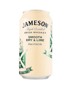 Jameson Smooth Dry & Lime Cans 10 Pack 375mL