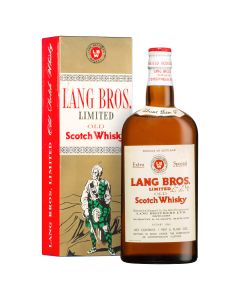Lang's Old Scotch Whisky 1963 Christmas Bottle 1 Pint 6 Fl Oz