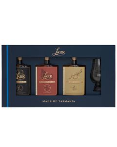 Lark Distillery Fathers Flight Gift Pack With Glencairn 3x100mL