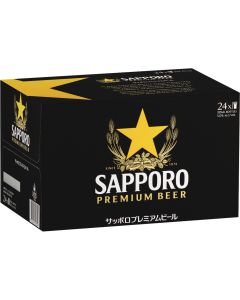 Sapporo Premium Beer 355mL Stubbie (Case of 24)