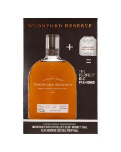 Woodford Reserve 700mL with Syrup 60mL (Old Fashioned Pack)