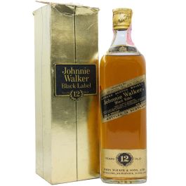 Johnnie Walker Black Label 12 Year Old 1960's U.S. Internal Revenue 4/5  Quarts